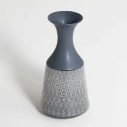 Vase En Céramique Décorée, Bleu