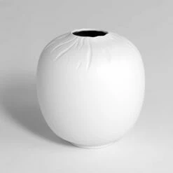 Vase En Porcelaine, Blanc