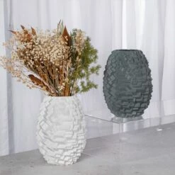 Vase En Porcelaine, Déstructuré, Blanc -Produits De Salle De Bain Soldes 2024 vase en porcelaine destructure blanc 4