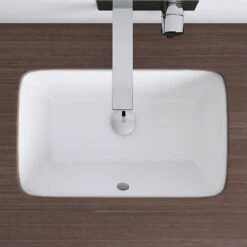 Vasque à Encastrer Par Dessous 53 X 35 Cm Rectangulaire, Céramique -Produits De Salle De Bain Soldes 2024 vasque a encastrer par dessous rectangulaire 50 x 37 cm ceramique 6