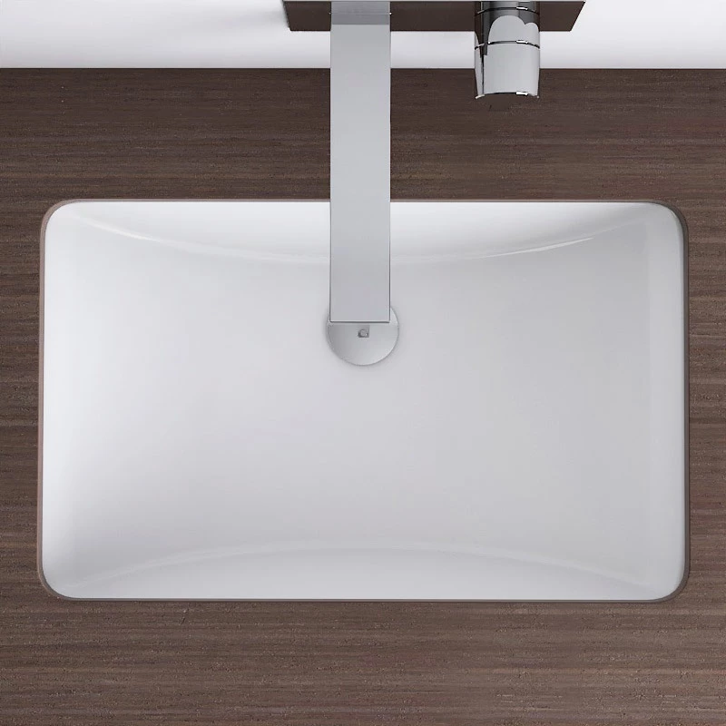 Vasque à Encastrer Par Dessous 59x38 Cm Rectangulaire, Céramique 6 Vasque à Encastrer Par Dessous 59x38 Cm Rectangulaire, Céramique – Image 4
