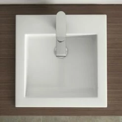 Vasque à Encastrer Par Dessus 42,2x42,2 Cm Carrée, Céramique, Amiri -Produits De Salle De Bain Soldes 2024 vasque a encastrer par dessus carree 422x422 mm ceramique amiri 3