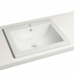 Vasque à Encastrer Par Dessus 53 X 45 Cm Rectangulaire Céramique, Kopi
