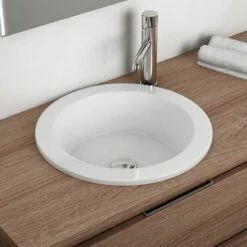 Vasque à Encastrer Par Dessus 42,5 Cm Ronde, Céramique, Cali 5 Vasque à Encastrer Par Dessus 42,5 Cm Ronde, Céramique, Cali -Produits De Salle De Bain Soldes 2024 vasque a encastrer par dessus ronde 425 cm cali 1
