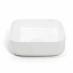 Vasque à Poser 37,5 X 37,5 Cm Carrée, Céramique, Blanc Mat, Made In France, Kami -Produits De Salle De Bain Soldes 2024 vasque a poser 375 x 375 cm carree ceramique blanc mat made in france kami 1