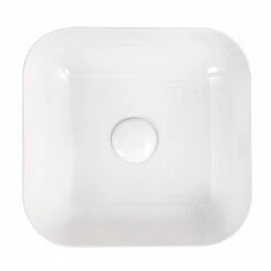 Vasque à Poser 45 X 43 Cm Carrée, Céramique, Blanc, Made In France, Desvres -Produits De Salle De Bain Soldes 2024 vasque a poser 45 x 43 cm carree ceramique blanc made in france desvres 3