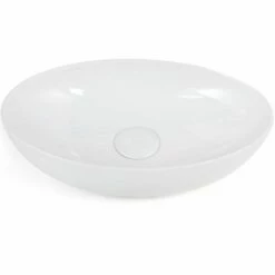 Vasque à Poser 56 X 32,5 Cm Ovale, Céramique, Blanc Brillant, Made In France, Desvres -Produits De Salle De Bain Soldes 2024 vasque a poser 56 x 325 cm ovale ceramique blanc brillant made in france desvres 2