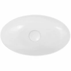 Vasque à Poser 56 X 32,5 Cm Ovale, Céramique, Blanc Mat, Made In France, Desvres -Produits De Salle De Bain Soldes 2024 vasque a poser 56 x 325 cm ovale ceramique blanc mat made in france desvres 1