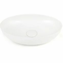 Vasque à Poser 56 X 32,5 Cm Ovale, Céramique, Blanc Mat, Made In France, Desvres -Produits De Salle De Bain Soldes 2024 vasque a poser 56 x 325 cm ovale ceramique blanc mat made in france desvres 2