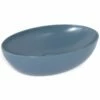 Vasque à Poser 56 X 32,5 Cm Ovale, Céramique, Bleu Mat, Made In France, Desvres -Produits De Salle De Bain Soldes 2024 vasque a poser 56 x 325 cm ovale ceramique bleu mat made in france desvres