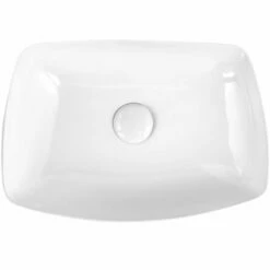 Vasque à Poser 58 X 41 Cm Rectangulaire, Céramique, Blanc, Made In France, Desvres -Produits De Salle De Bain Soldes 2024 vasque a poser 58 x 41 cm rectangulaire ceramique blanc made in france desvres 3