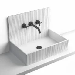 Vasque à Poser 60x38 Cm, Aspect Béton Blanc, Roneo 6 Vasque à Poser 60x38 Cm, Aspect Béton Blanc, Roneo -Produits De Salle De Bain Soldes 2024 vasque a poser aspect beton blanc 60cm roneo 1