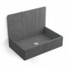 Vasque à Poser 60x38 Cm, Aspect Béton Gris, Roneo -Produits De Salle De Bain Soldes 2024 vasque a poser aspect beton gris 60cm roneo