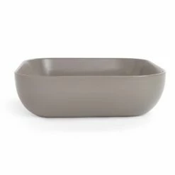 Vasque à Poser 41 X 41 Cm Carrée, Céramique, Gris Mat, Made In France, Desvres -Produits De Salle De Bain Soldes 2024 vasque a poser carree 41 x 41 cm ceramique gris mat made in france desvres 1