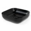 Vasque à Poser 41 X 41 Cm Carrée, Céramique, Noir Mat, Made In France, Desvres -Produits De Salle De Bain Soldes 2024 vasque a poser carree 41 x 41 cm ceramique noir mat made in france desvres