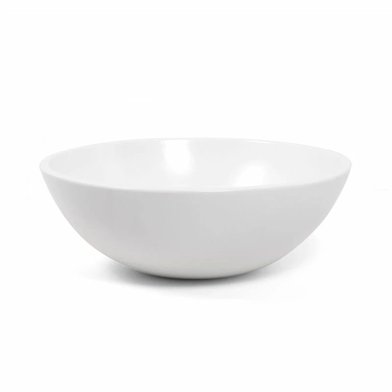 Vasque à Poser Ø37,5 Cm Ronde, Céramique, Blanc Mat, Made In France, Romi 4 Vasque à Poser Ø37,5 Cm Ronde, Céramique, Blanc Mat, Made In France, Romi – Image 2