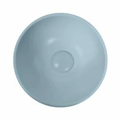 Vasque à Poser Ø37,5 Cm Ronde, Céramique, Bleu Mat, Made In France, Romi -Produits De Salle De Bain Soldes 2024 vasque a poser o375 cm ronde ceramique bleu mat made in france romi 2
