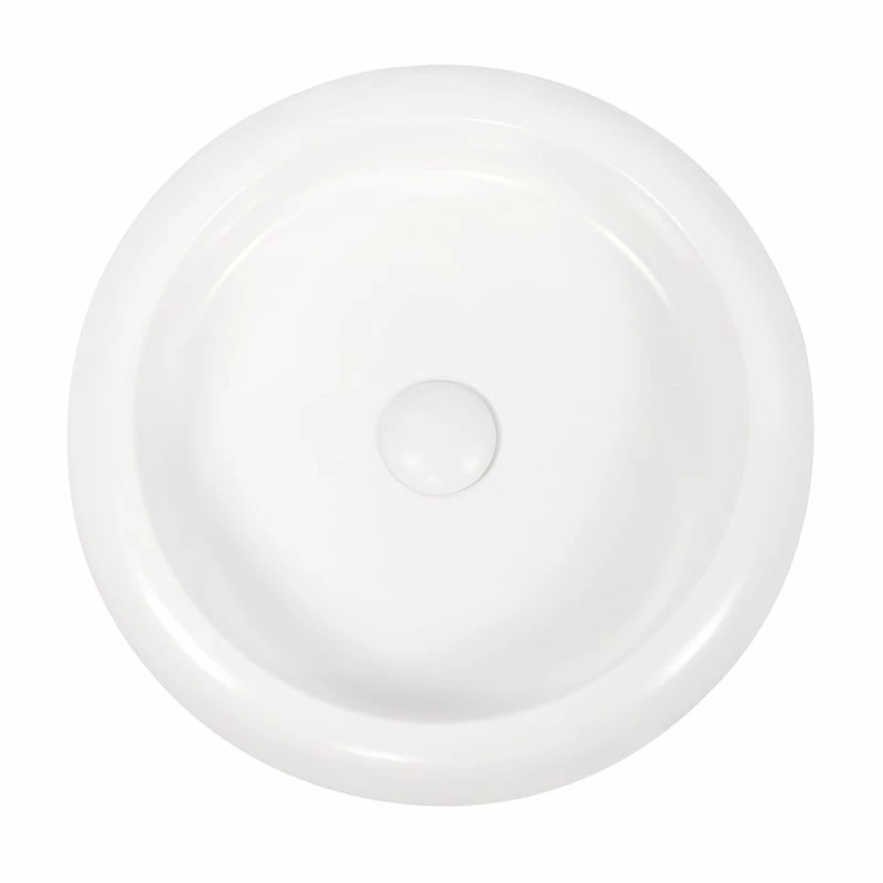 Vasque à Poser Ø42 Cm Ronde, Céramique, Blanc Mat, Made In France, Louise 4 Vasque à Poser Ø42 Cm Ronde, Céramique, Blanc Mat, Made In France, Louise – Image 2
