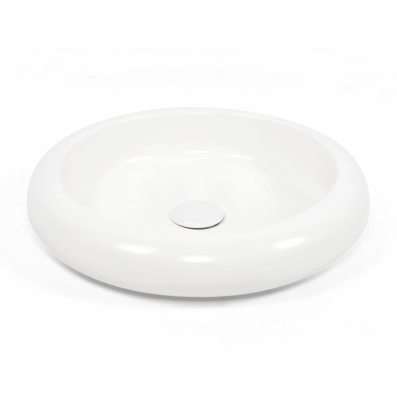 Vasque à Poser Ø42 Cm Ronde, Céramique, Blanc Mat, Made In France, Louise 3 Vasque à Poser Ø42 Cm Ronde, Céramique, Blanc Mat, Made In France, Louise