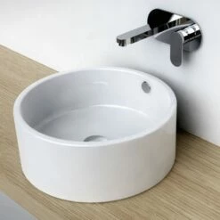 Vasque à Poser 41 Cm Ronde Céramique, Pure -Produits De Salle De Bain Soldes 2024 vasque a poser pure 4570 1