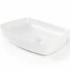 Vasque à Poser 58 X 41 Cm Rectangulaire, Céramique, Blanc Mat, Made In France, Desvres -Produits De Salle De Bain Soldes 2024 vasque a poser rectangulaire 542 x 386 cm ceramique blanc mat made in france desvres