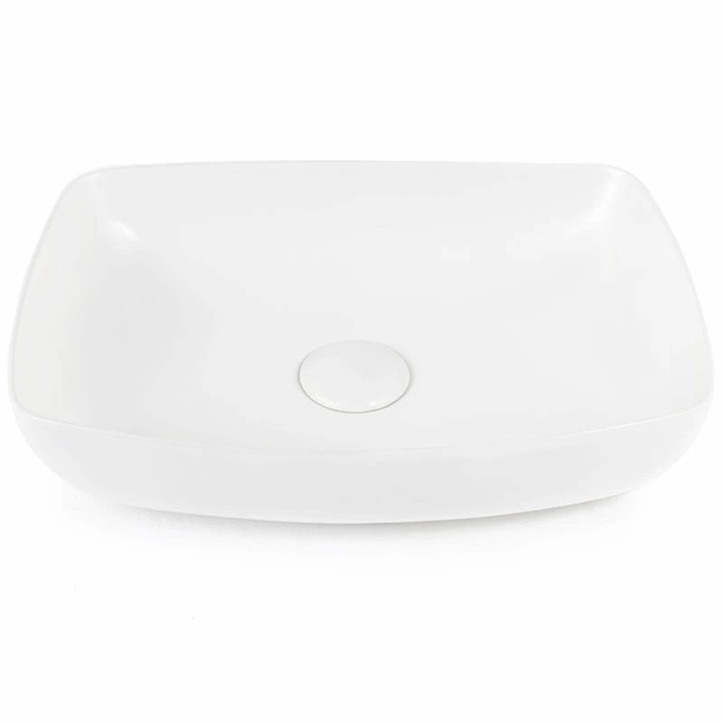 Vasque à Poser 58 X 41 Cm Rectangulaire, Céramique, Blanc Mat, Made In France, Desvres 5 Vasque à Poser 58 X 41 Cm Rectangulaire, Céramique, Blanc Mat, Made In France, Desvres – Image 3