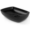 Vasque à Poser 54,2 X 38,6 Cm Rectangulaire, Céramique, Noir Mat, Made In France, Desvres -Produits De Salle De Bain Soldes 2024 vasque a poser rectangulaire 542 x 386 cm ceramique noir mat made in france desvres