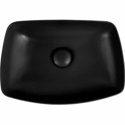 Vasque à Poser 54,2 X 38,6 Cm Rectangulaire, Céramique, Noir Mat, Made In France, Desvres -Produits De Salle De Bain Soldes 2024 vasque a poser rectangulaire 542 x 386 cm ceramique noir mat made in france desvres 3