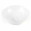 Vasque à Poser 41 X 37 Cm Ronde, Céramique, Blanc, Made In France, Desvres -Produits De Salle De Bain Soldes 2024 vasque a poser ronde 41 x 37 cm ceramique blanc made in france desvres