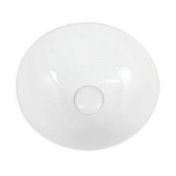 Vasque à Poser 41 X 37 Cm Ronde, Céramique, Blanc, Made In France, Desvres -Produits De Salle De Bain Soldes 2024 vasque a poser ronde 41 x 37 cm ceramique blanc made in france desvres 2