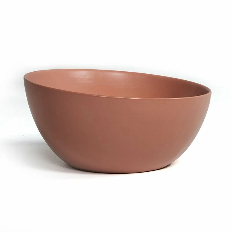 Vasque à Poser 41 X 37 Cm Ronde, Céramique, Brique, Made In France, Desvres 4 Vasque à Poser 41 X 37 Cm Ronde, Céramique, Brique, Made In France, Desvres – Image 2