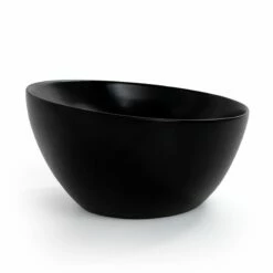 Vasque à Poser 41 X 37 Cm Ronde, Céramique, Noir Mat, Made In France, Desvres -Produits De Salle De Bain Soldes 2024 vasque a poser ronde 41 x 37 cm ceramique noir mat made in france desvres 1