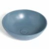 Vasque à Poser Ø47,5 Cm Ronde, Céramique, Bleu Mat, Made In France, Desvres -Produits De Salle De Bain Soldes 2024 vasque a poser ronde o475 cm ceramique bleu mat made in france desvres