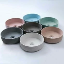 Vasque Béton, 36 cm, Vert Clair, Boya -Produits De Salle De Bain Soldes 2024 vasque beton 36 cm vert clair boya 4