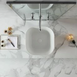 Vasque Céramique Blanche à Poser Carrée, 40 X 40 Cm, Fino Prisma 9 Vasque Céramique Blanche à Poser Carrée, 40 X 40 Cm, Fino Prisma -Produits De Salle De Bain Soldes 2024 vasque ceramique blanche a poser carree 40 x 40 cm fino prisma 3