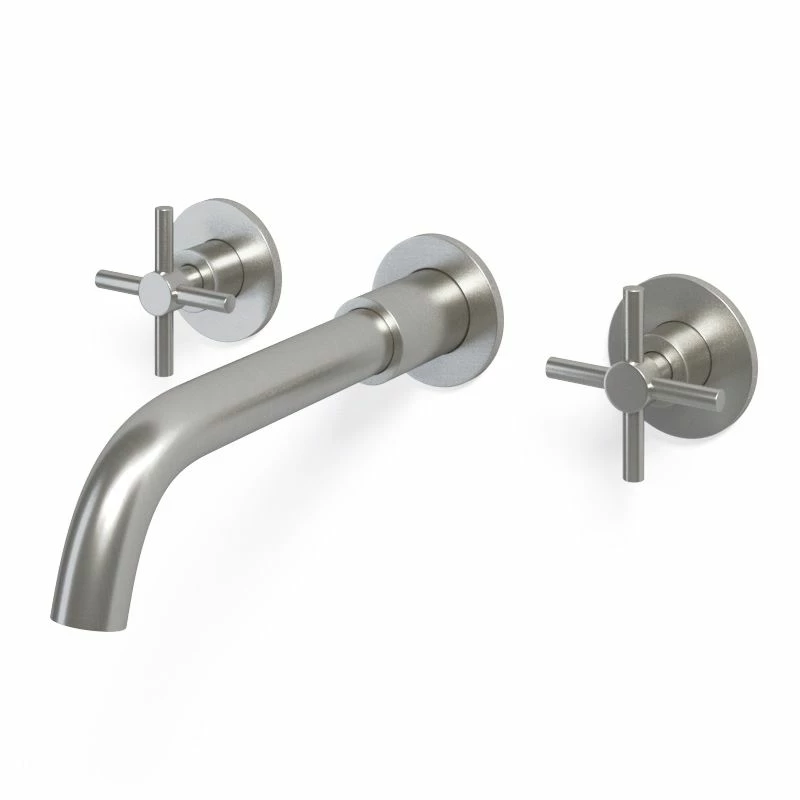 Lavabo En Fonte 61x51 Cm, Avec Dosseret, Blanc, School + Robinet Mélangeur Cross II Inox Brossé Inclus 6 Lavabo En Fonte 61x51 Cm, Avec Dosseret, Blanc, School + Robinet Mélangeur Cross II Inox Brossé Inclus – Image 4