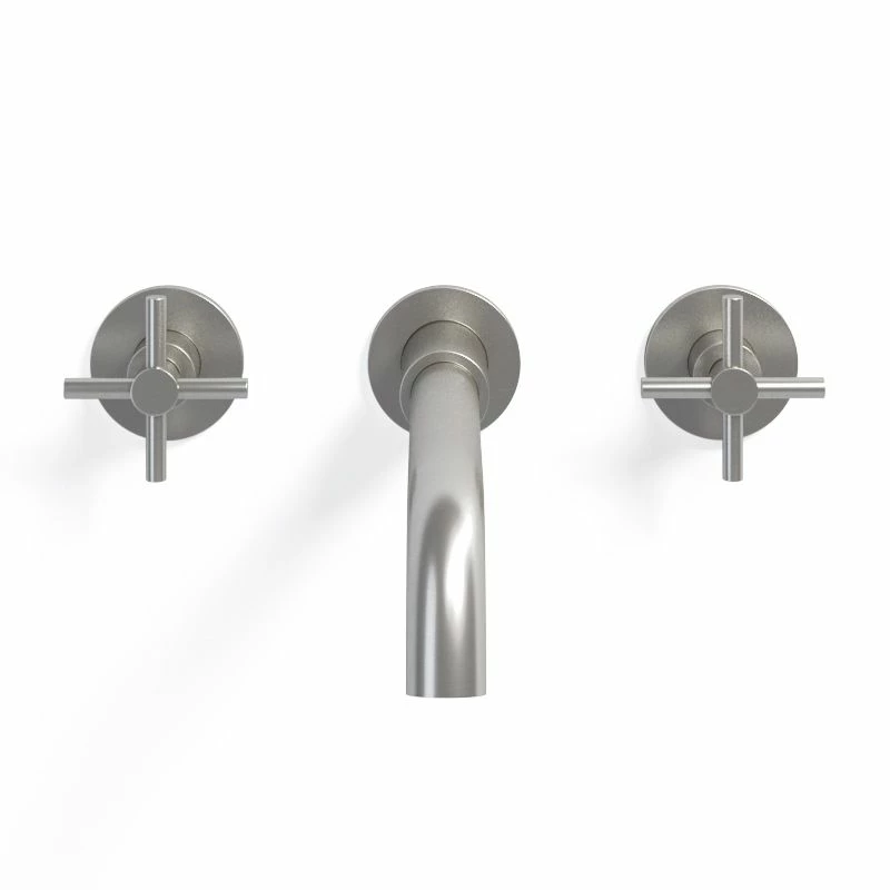 Lavabo En Fonte 61x51 Cm, Avec Dosseret, Blanc, School + Robinet Mélangeur Cross II Inox Brossé Inclus 7 Lavabo En Fonte 61x51 Cm, Avec Dosseret, Blanc, School + Robinet Mélangeur Cross II Inox Brossé Inclus – Image 5